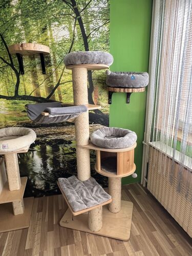 Interiér a vybavení hotelu pro kočky Mazlík 9